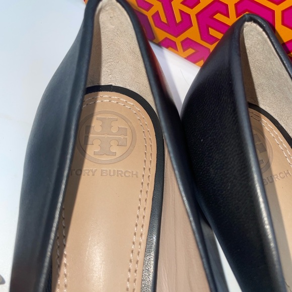 13. Tori Burch Lowell 2 Black Ballet Flats Size 51/2 - Picture 7 of 8